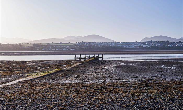 A landscape view at the Halen Môn saltcote